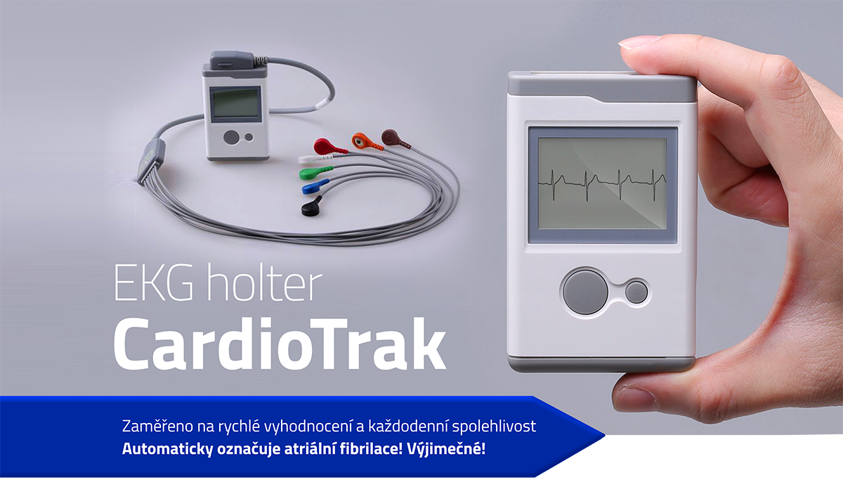 Holter EKG CardioTrak s výjimečným vyhodnocením výsledků